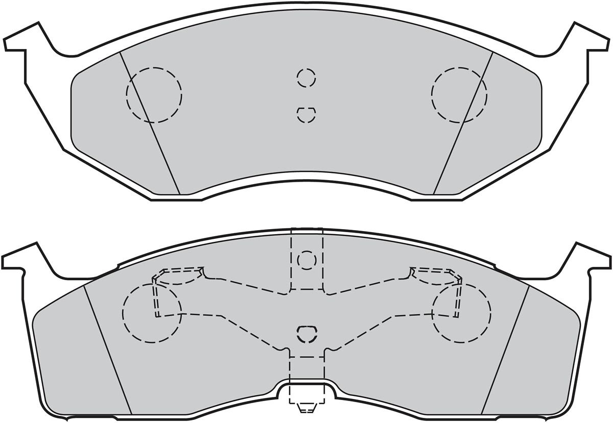 Jeu de 4 plaquettes de frein VALEO ref. 301556